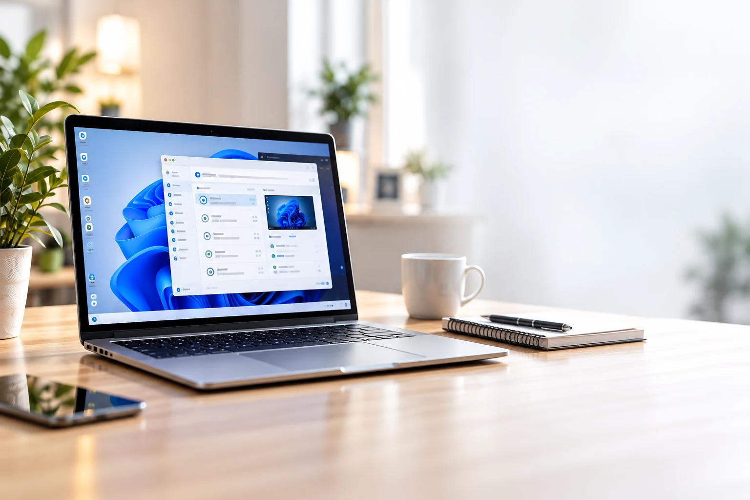 Laptop για απομακρυσμένη τεχνική υποστήριξη